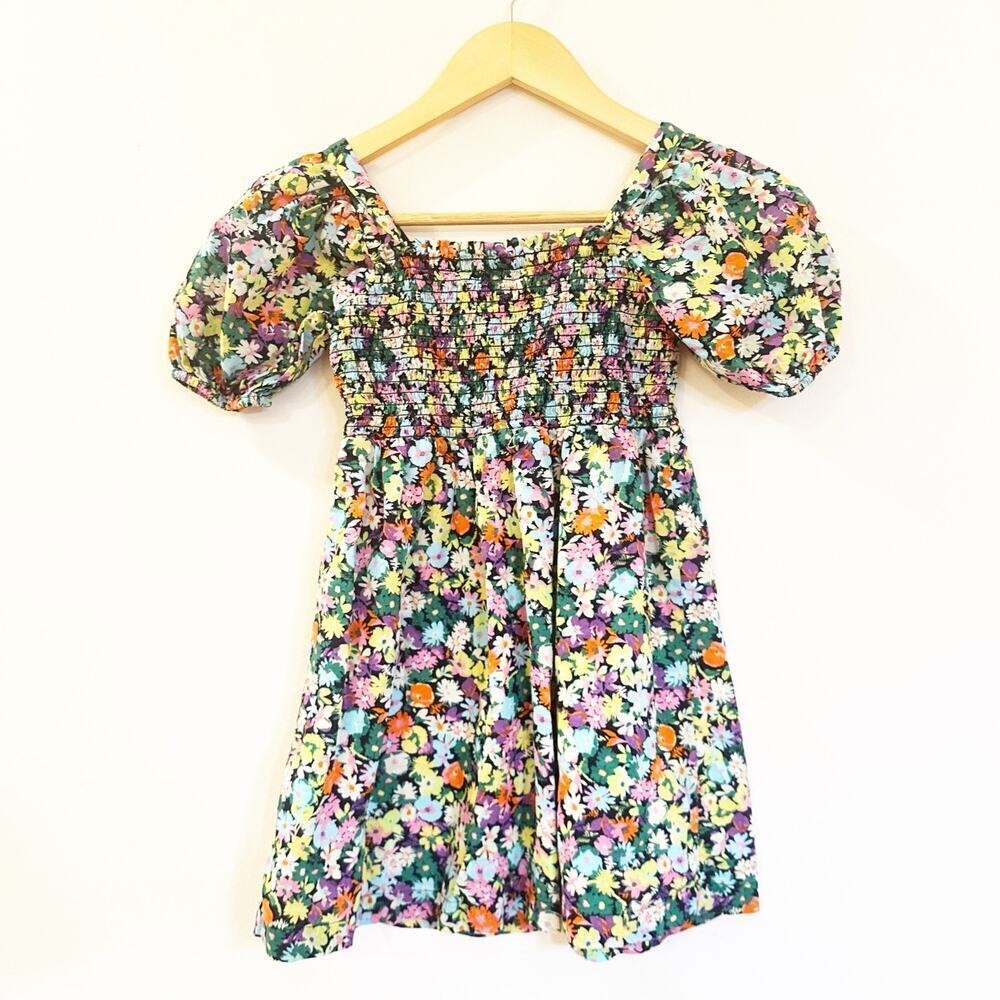 Gap Smocked Top Floral Dress sz S Girls Summer Dress